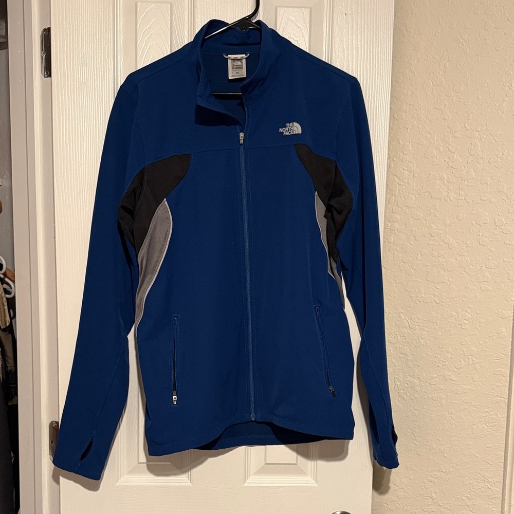 The North Face Royal Blue and Black Softshell Jacket